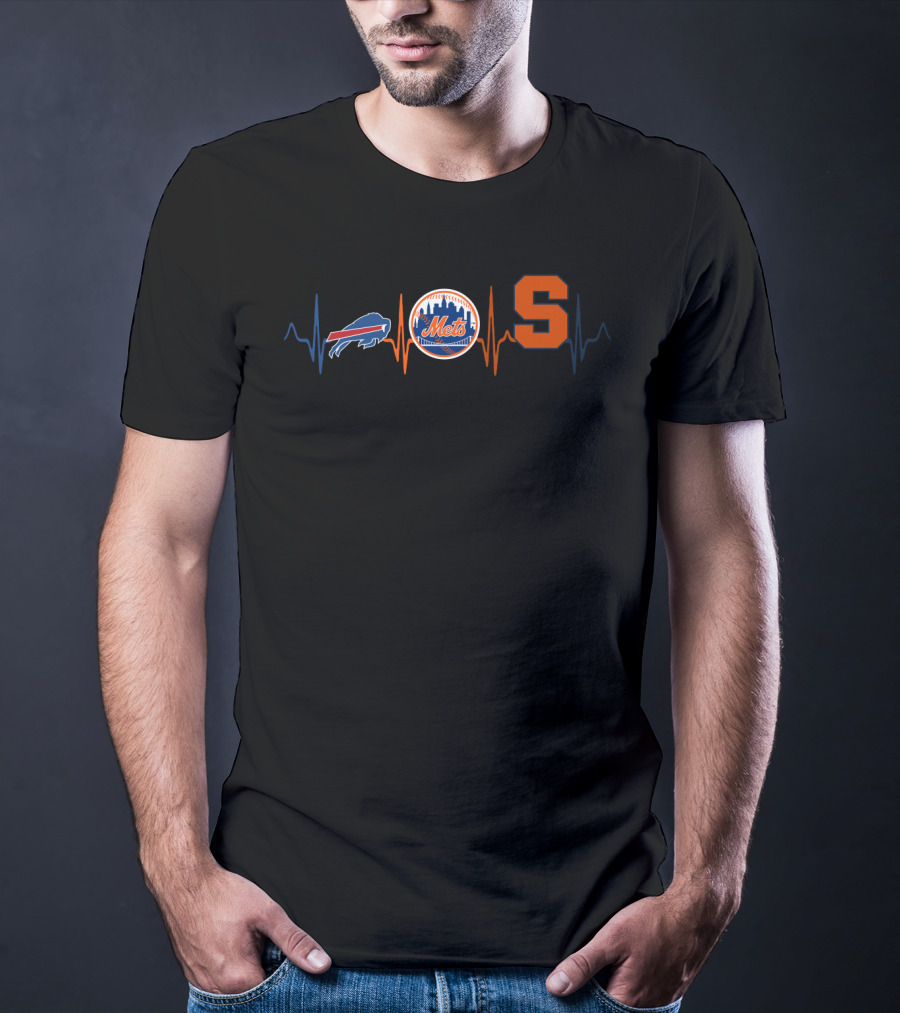 Love Buffalo Bills New York Mets Syracuse Pulse T-Shirt