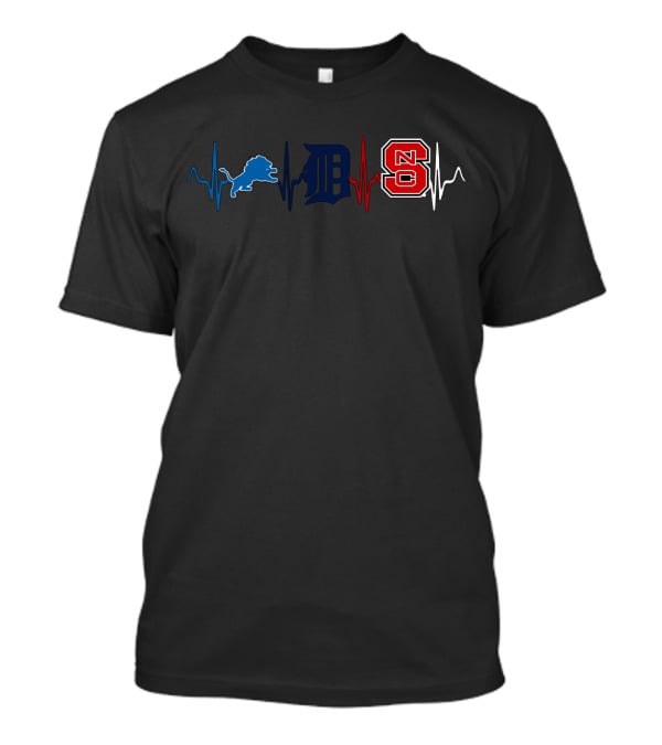 Detroit Lions Detroit Tigers Ncs Wolfpack Fan T-Shirt