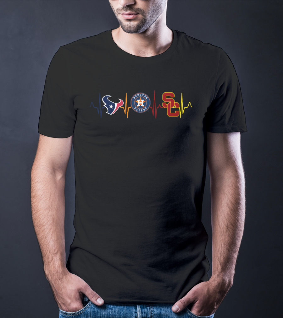 Texans Love With Houston Astros And Usc T-Shirt