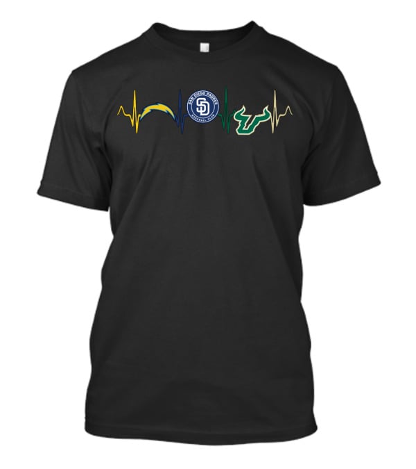 Love Chargers Padres San Diego State University Sfb T-Shirt