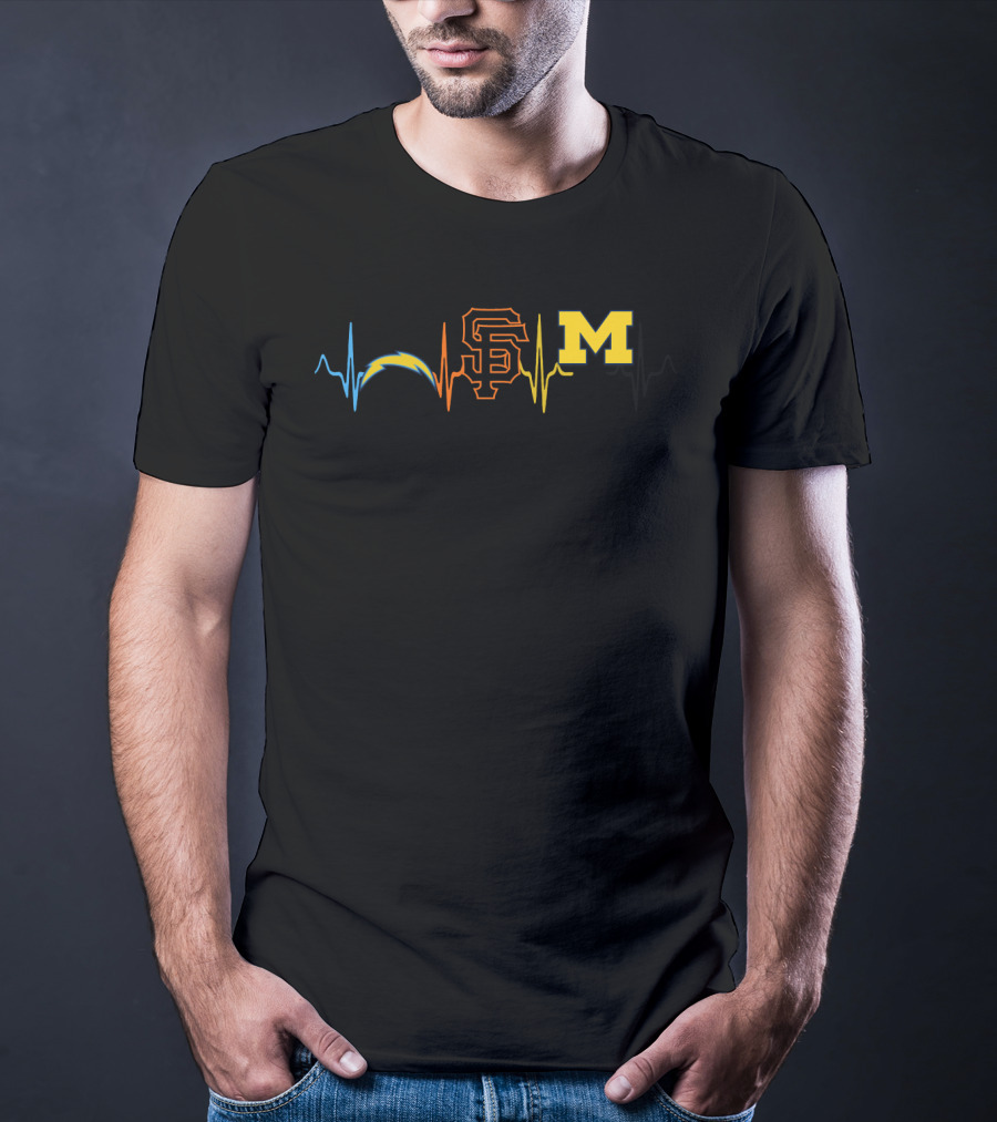 Chargers Giants Michigan Love T-Shirt