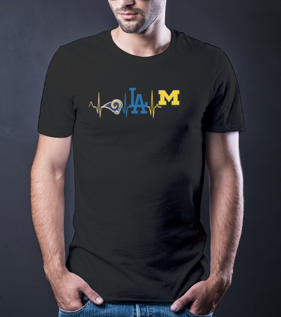 Love Rams Dodgers Michigan T-Shirt