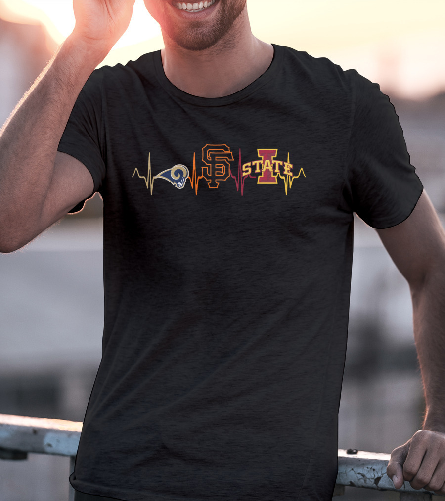 Love Rams San Francisco Giants Iowa State Isc T-Shirt