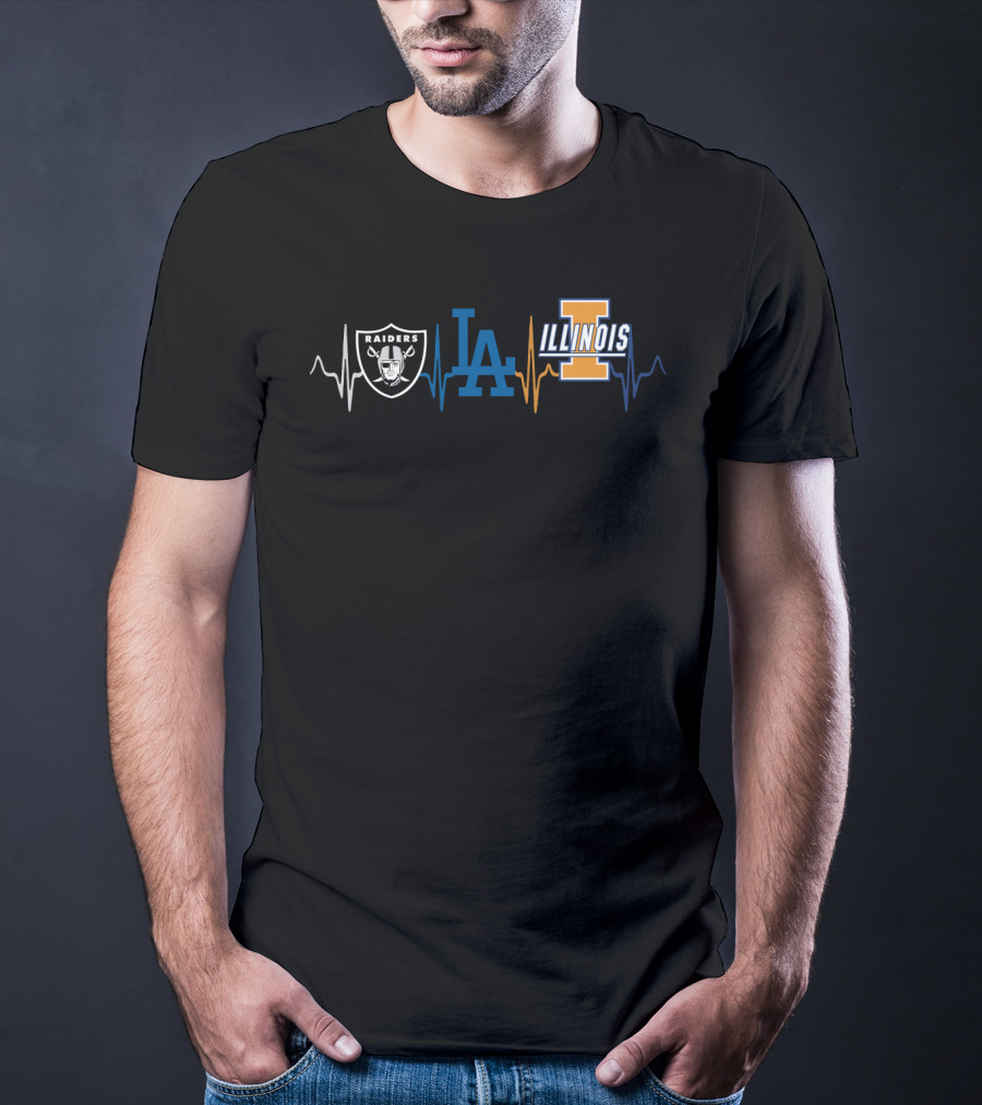 Raiders Dodgers Illinois Pulse T-Shirt