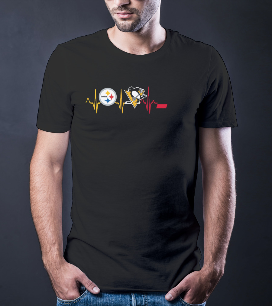Steelers Penguins Cincinnati Pulse Icons T-Shirt