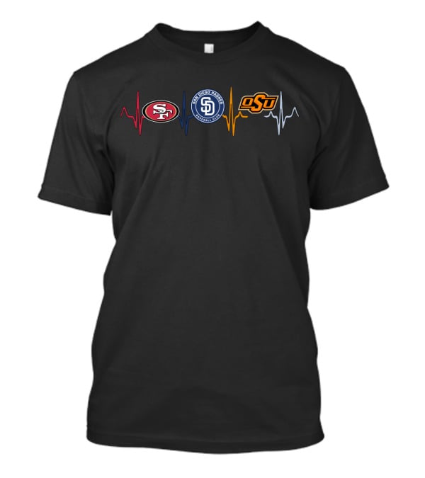 49ers Padres Osu Heartbeat T-Shirt