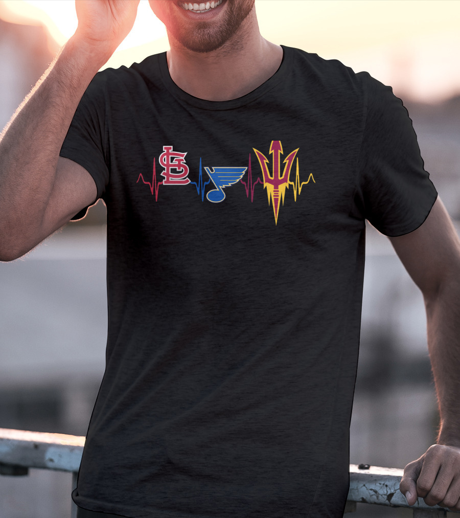 Love St. Cardinals St. Louis Blues Arizona State T-Shirt