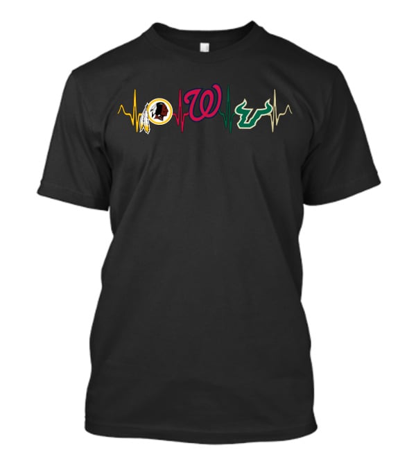 Redskins Nationals Sfb Heartbeat T-Shirt
