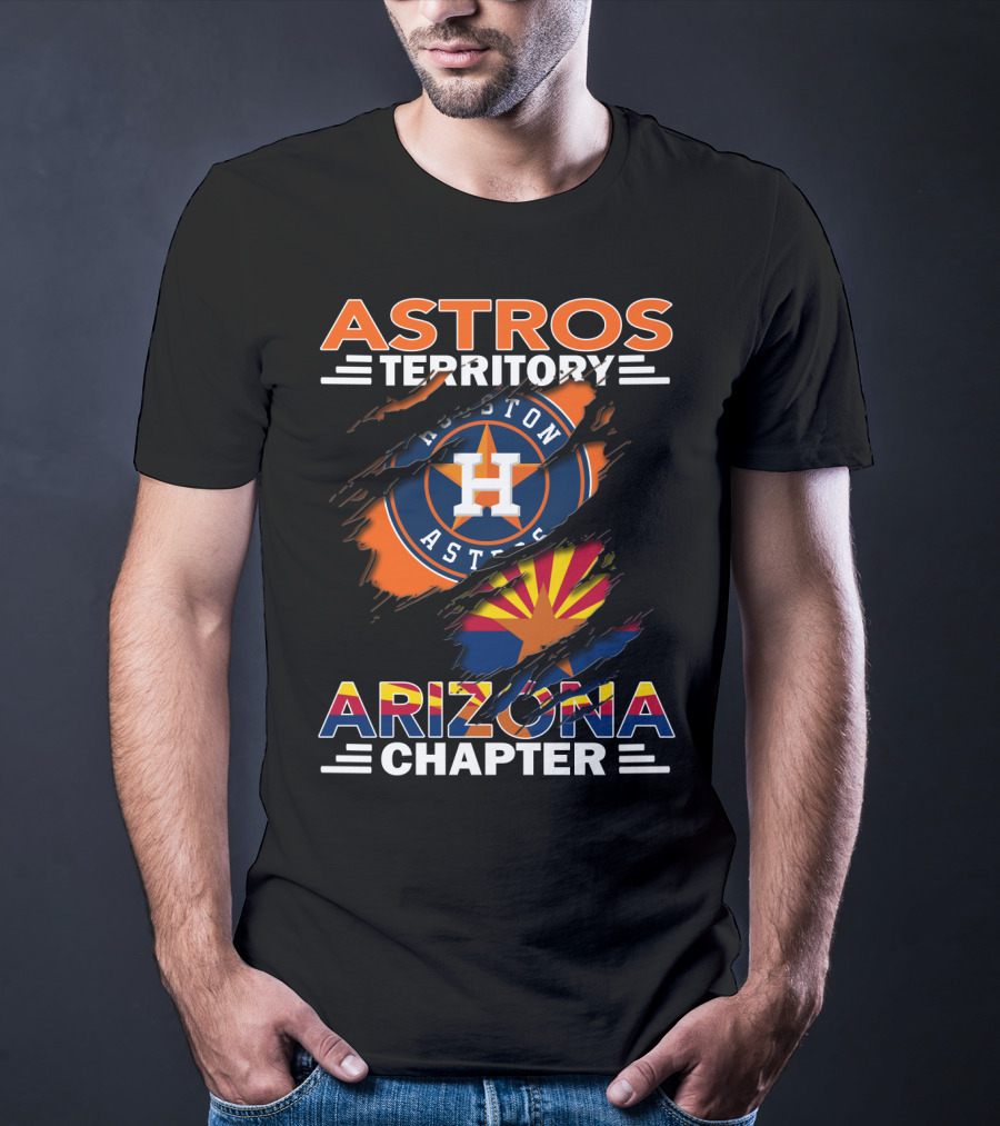 Astros Territory Houston Astros Logo Arizona Flag Arizona Chapter T-Shirt