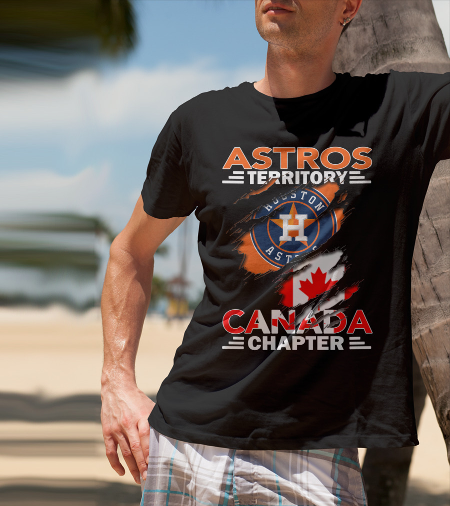 Houston Astros Territory Canada Chapter Flag T-Shirt