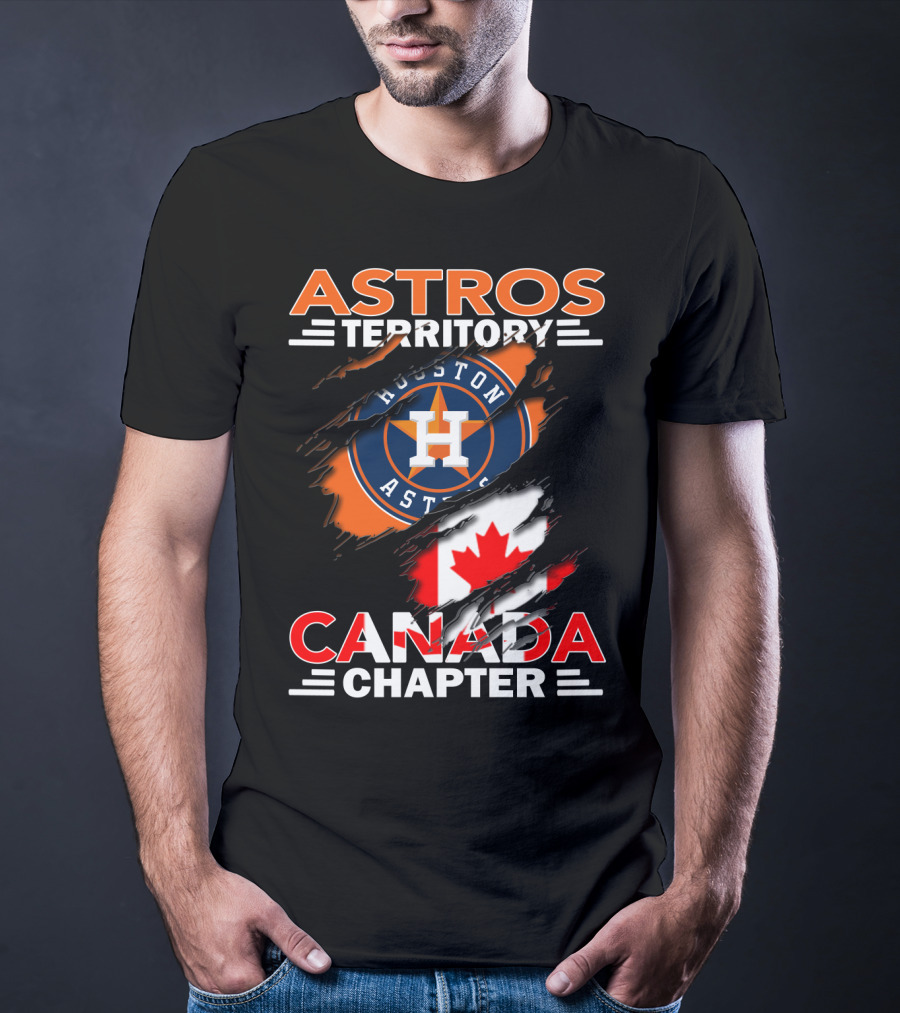Houston Astros Territory Canada Chapter Flag T-Shirt