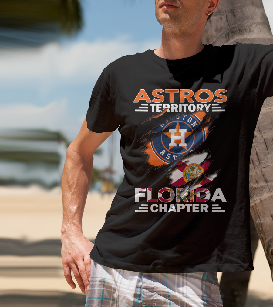 Astros Territory Houston Florida Chapter Flag T-Shirt