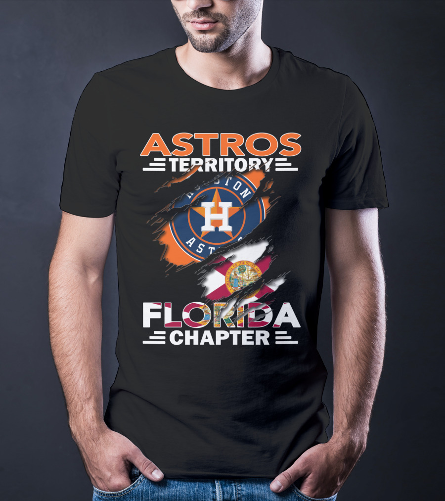 Astros Territory Houston Florida Chapter Flag T-Shirt