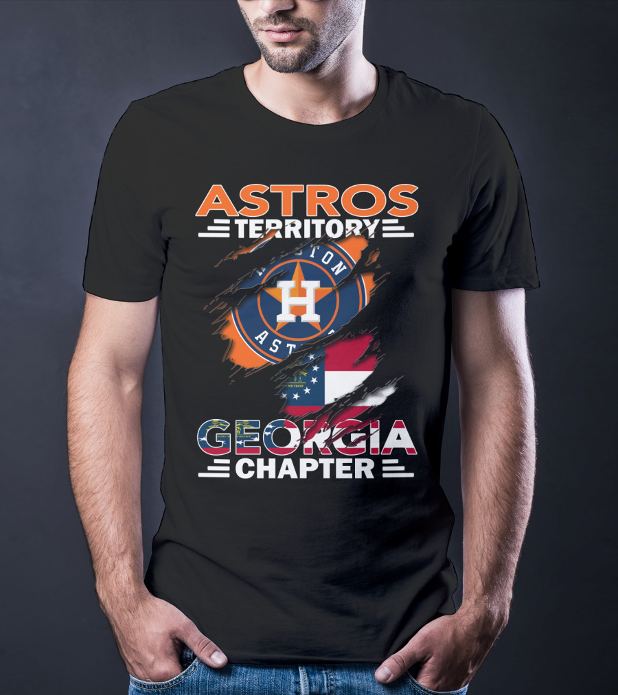 Astros Territory Georgia Chapter Houston Astros Georgia Flag T-Shirt