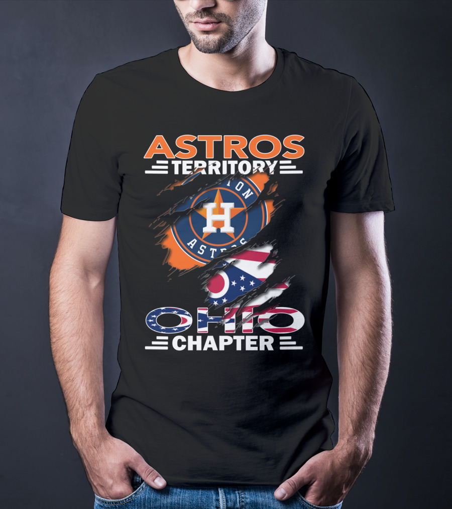 Astros Territory Ohio Chapter Houston Astros Ohio Flag T-Shirt