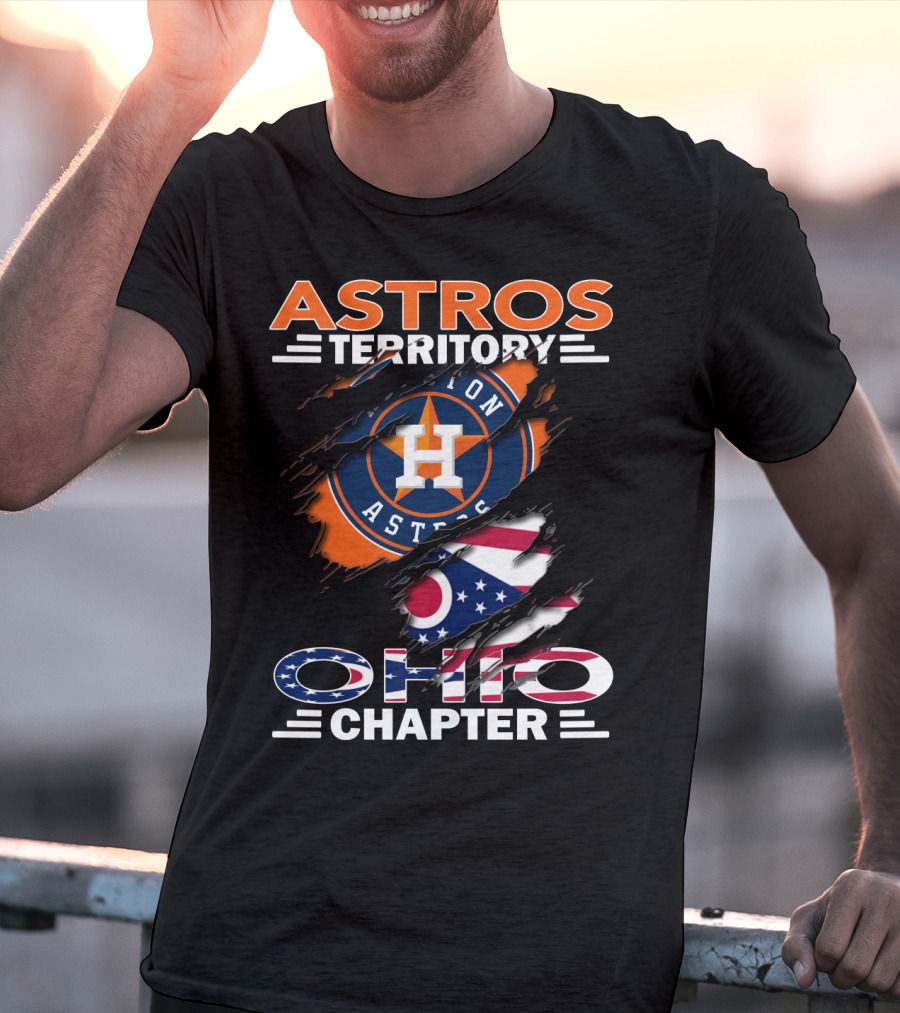 Astros Territory Ohio Chapter Houston Astros Ohio Flag T-Shirt