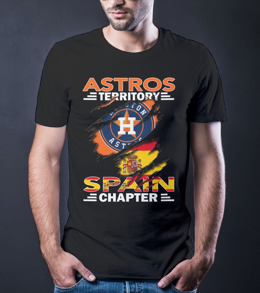 Astros Territory Spain Chapter Houston Astros Spain Flag T-Shirt