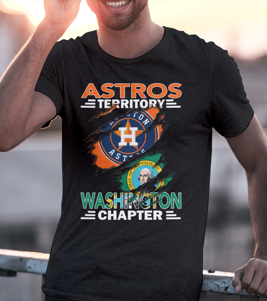 Astros Territory Washington Chapter Houston Astros Seal Of Washington T-Shirt