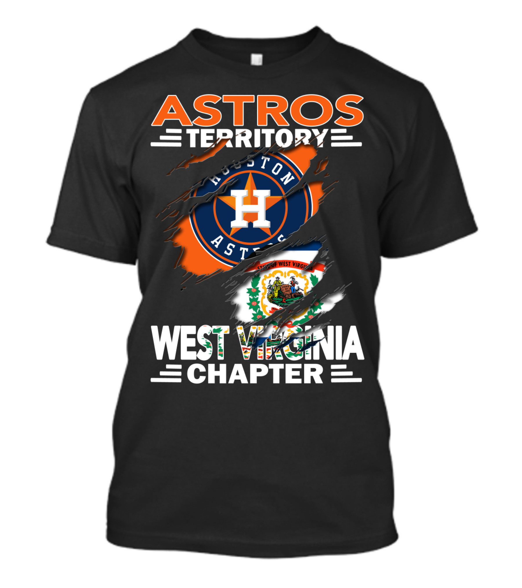 Astros Territory Houston Astros West Virginia Chapter T-Shirt