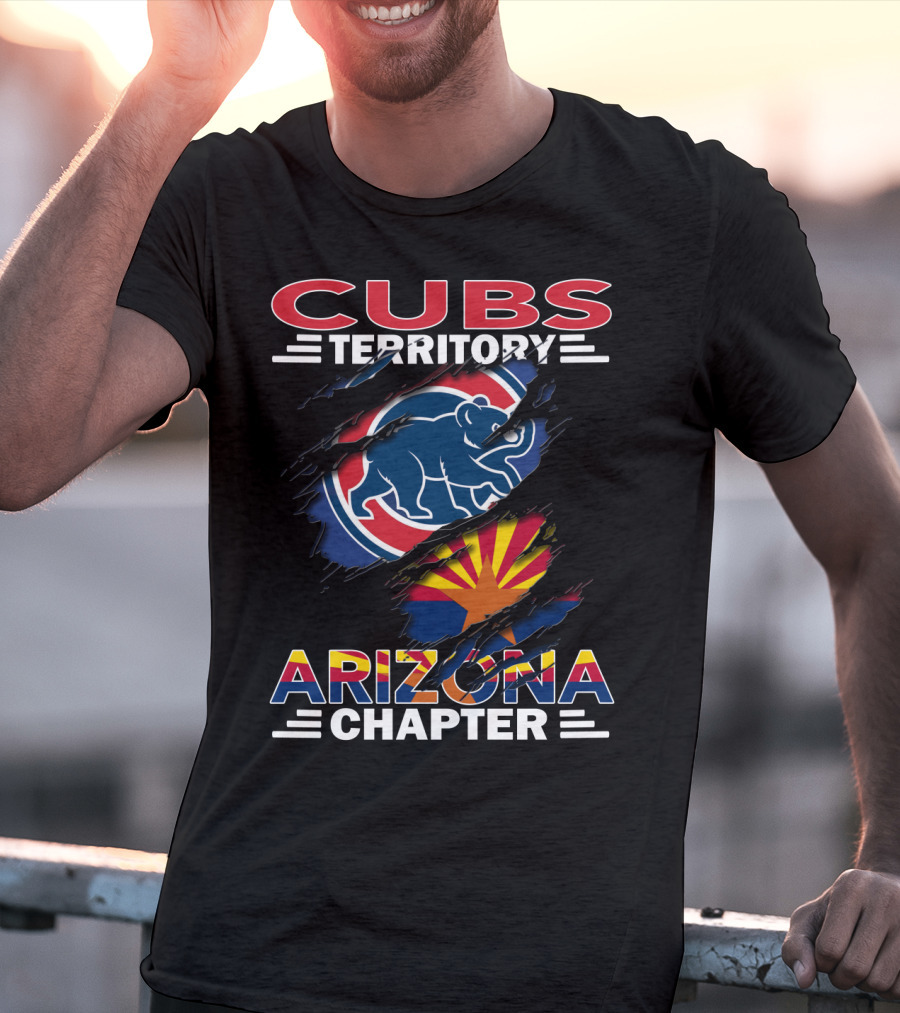 Cubs Territory Arizona Chapter Flag And Logo Mashup T-Shirt
