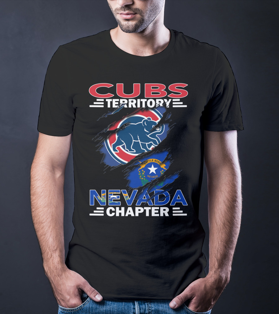 Cubs Territory Nevada Chapter Battle Born Nevada Flag Integration T-Shirt