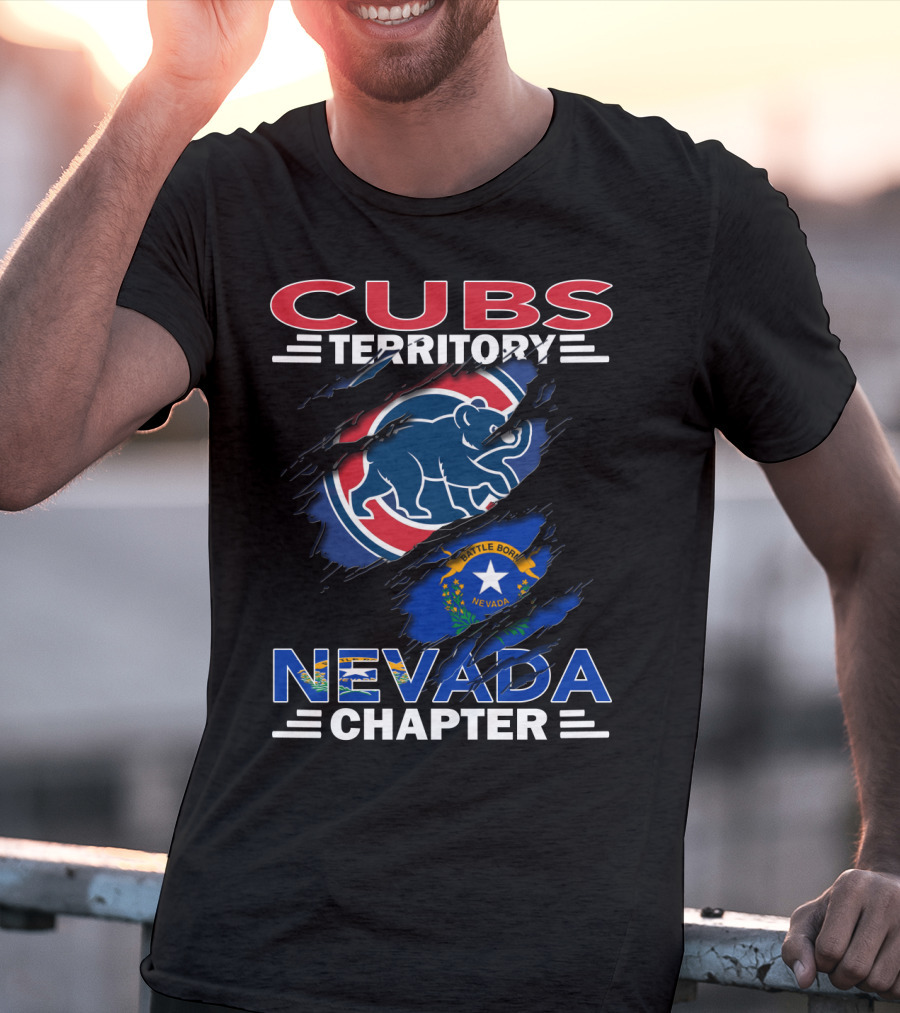 Cubs Territory Nevada Chapter Battle Born Nevada Flag Integration T-Shirt