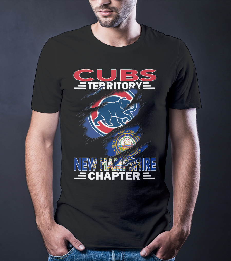 Cubs Territory New Hampshire Chapter Blue Bear And State Seal T-Shirt