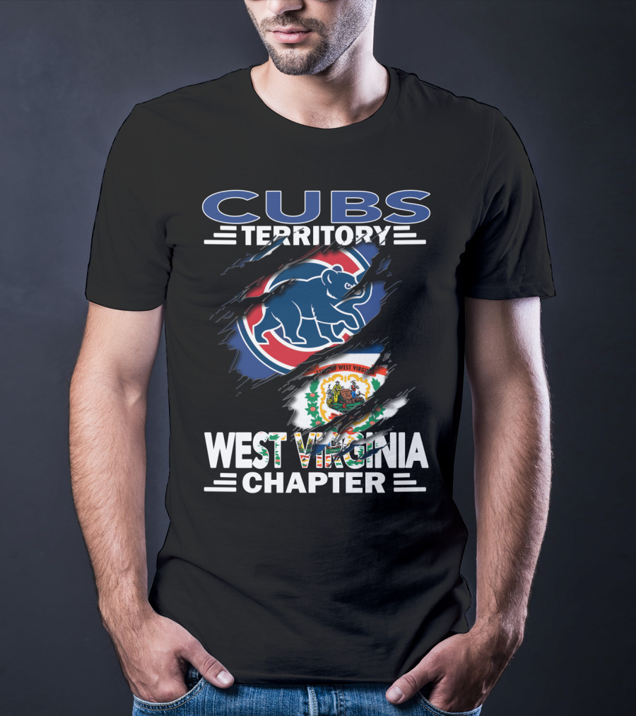 Cubs Territory West Virginia Chapter Flag Bear T-Shirt