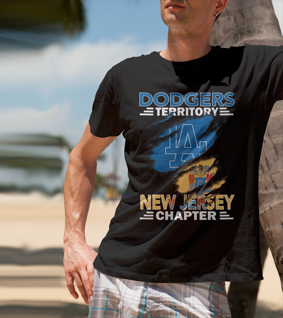 Dodgers Territory LA Logo New Jersey Chapter T-Shirt