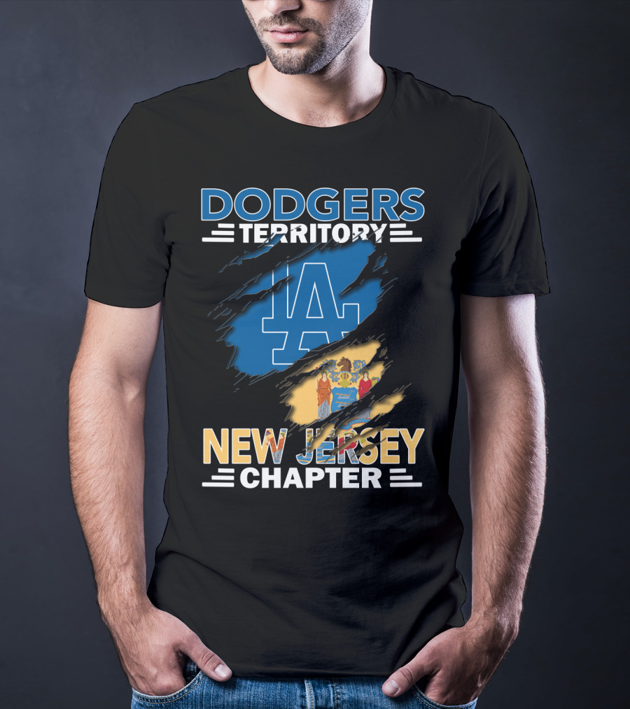 Dodgers Territory LA Logo New Jersey Chapter T-Shirt