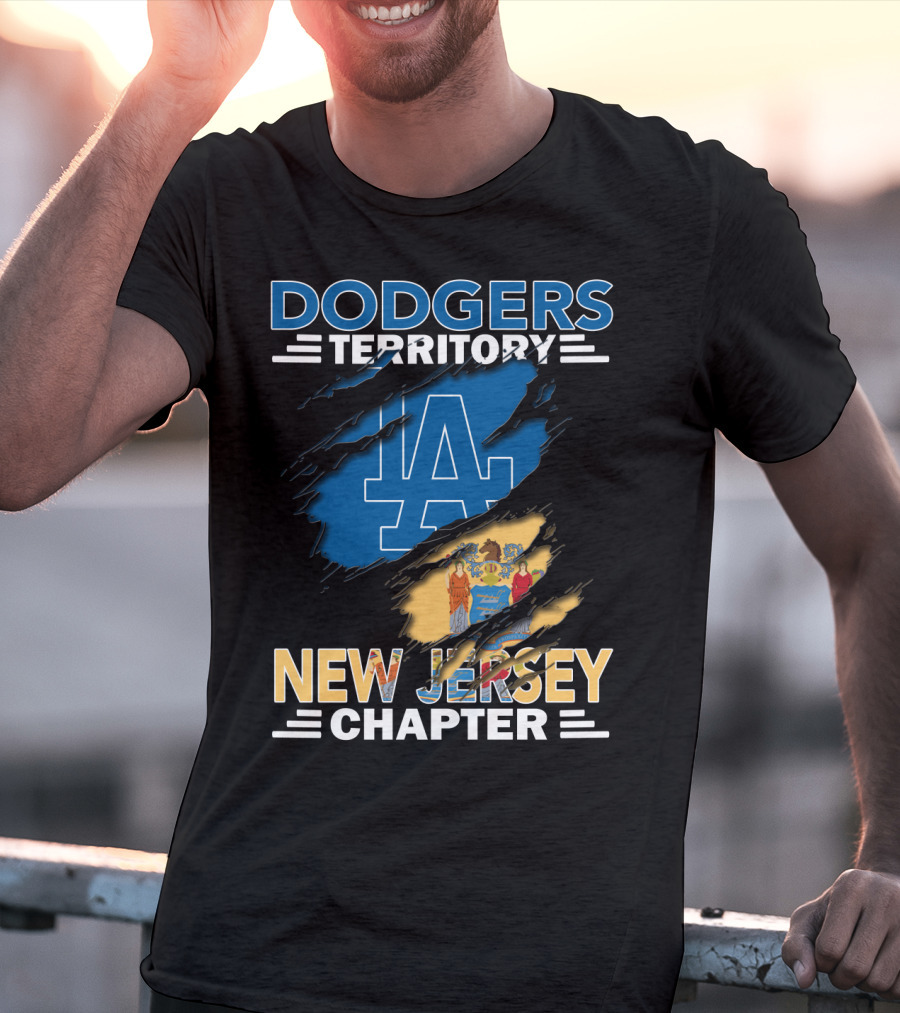 Dodgers Territory LA Logo New Jersey Chapter T-Shirt