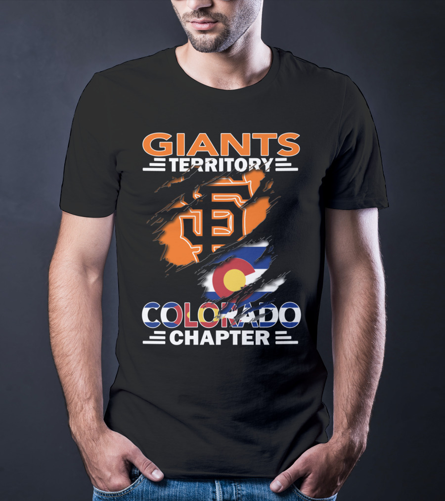 Giants Territory Colorado Chapter San Francisco Giants Colorado Flag T-Shirt