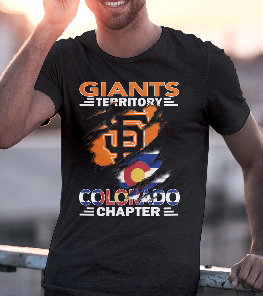 Giants Territory Colorado Chapter San Francisco Giants Colorado Flag T-Shirt