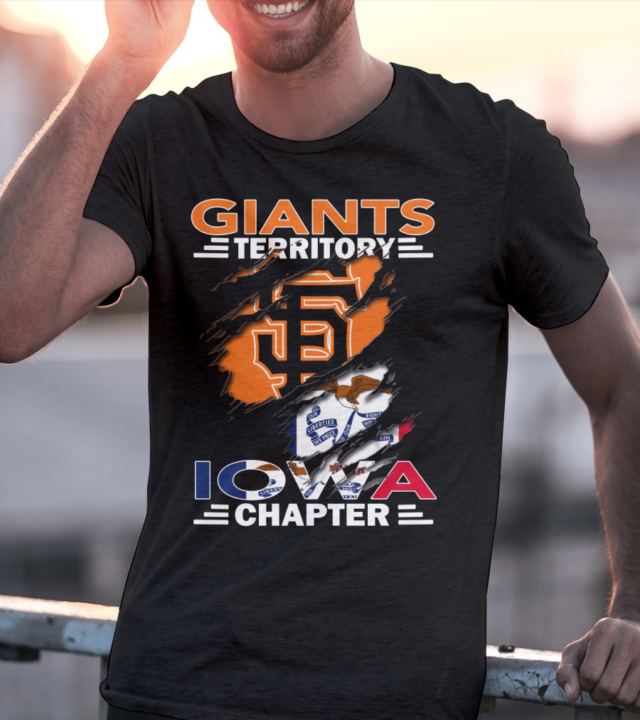 Giants Territory Iowa Chapter San Francisco Giants Fan Group Baseball Community T-Shirt