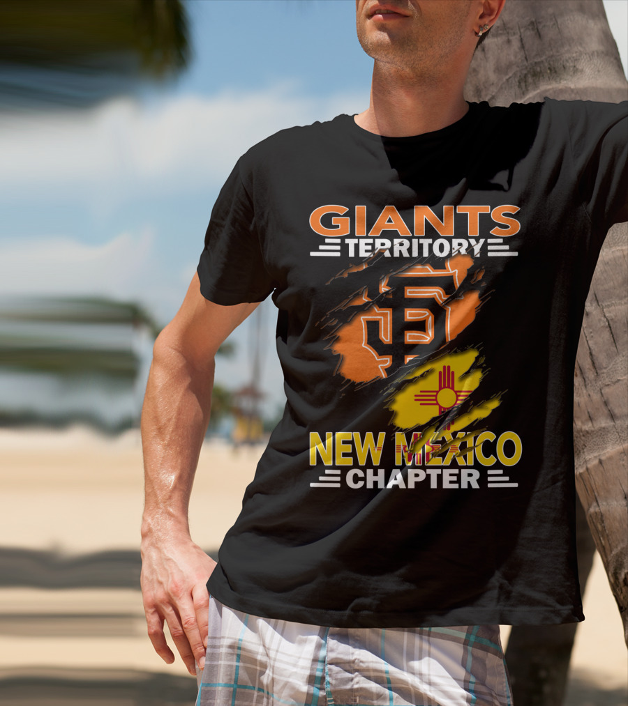 Giants Territory New Mexico Chapter Sf Logo Zia Symbol T-Shirt