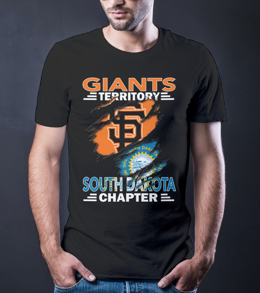 Giants Territory San Francisco South Dakota Chapter Logo And State Seal T-Shirt