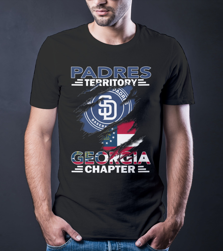 Padres Territory Georgia Chapter San Diego Baseball Flag T-Shirt