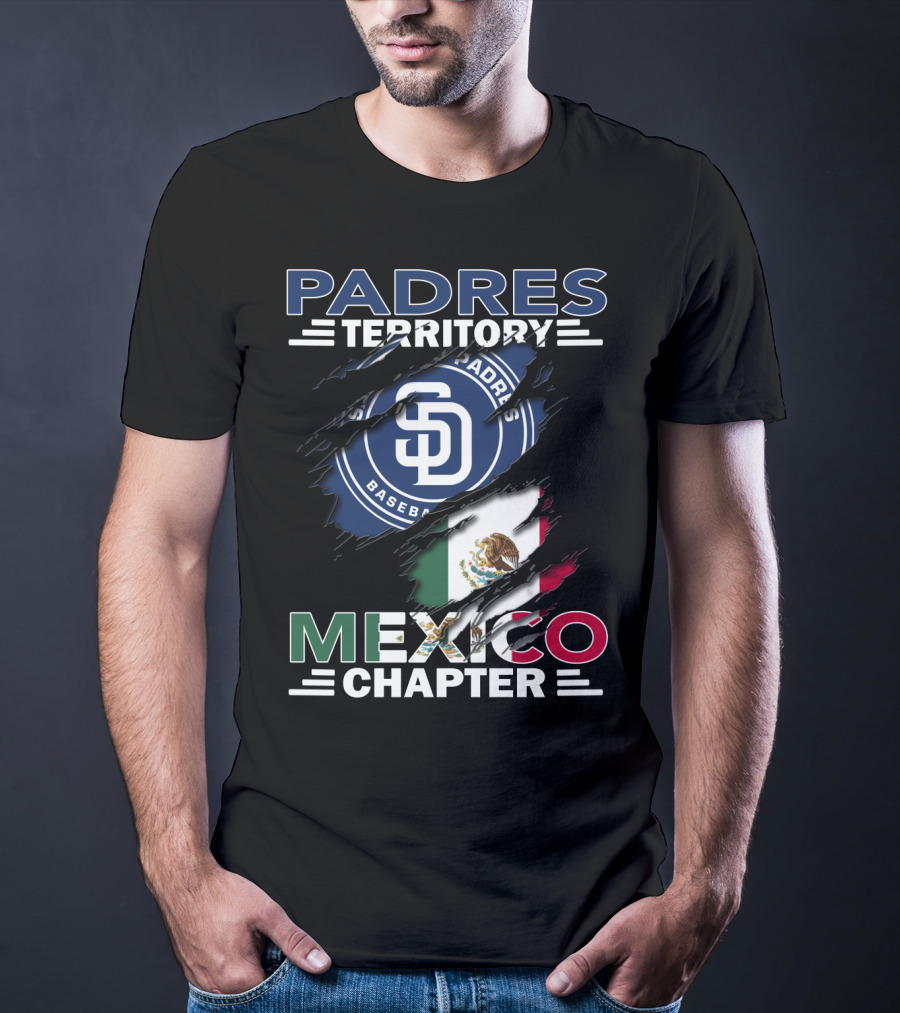 Padres Territory Mexico Chapter SD Baseball Flag T-Shirt