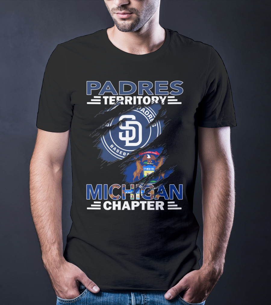 Padres Territory SD Baseball Michigan Chapter T-Shirt