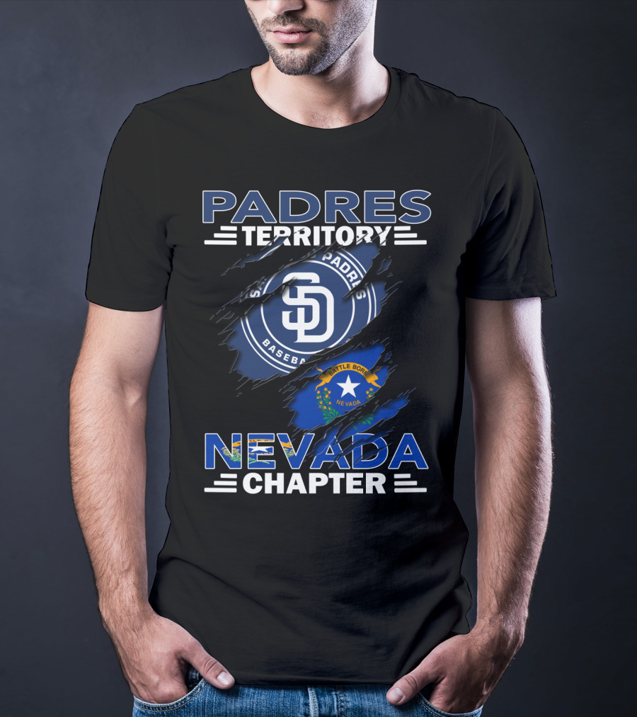 San Diego Padres Territory Nevada Chapter Battle Born T-Shirt