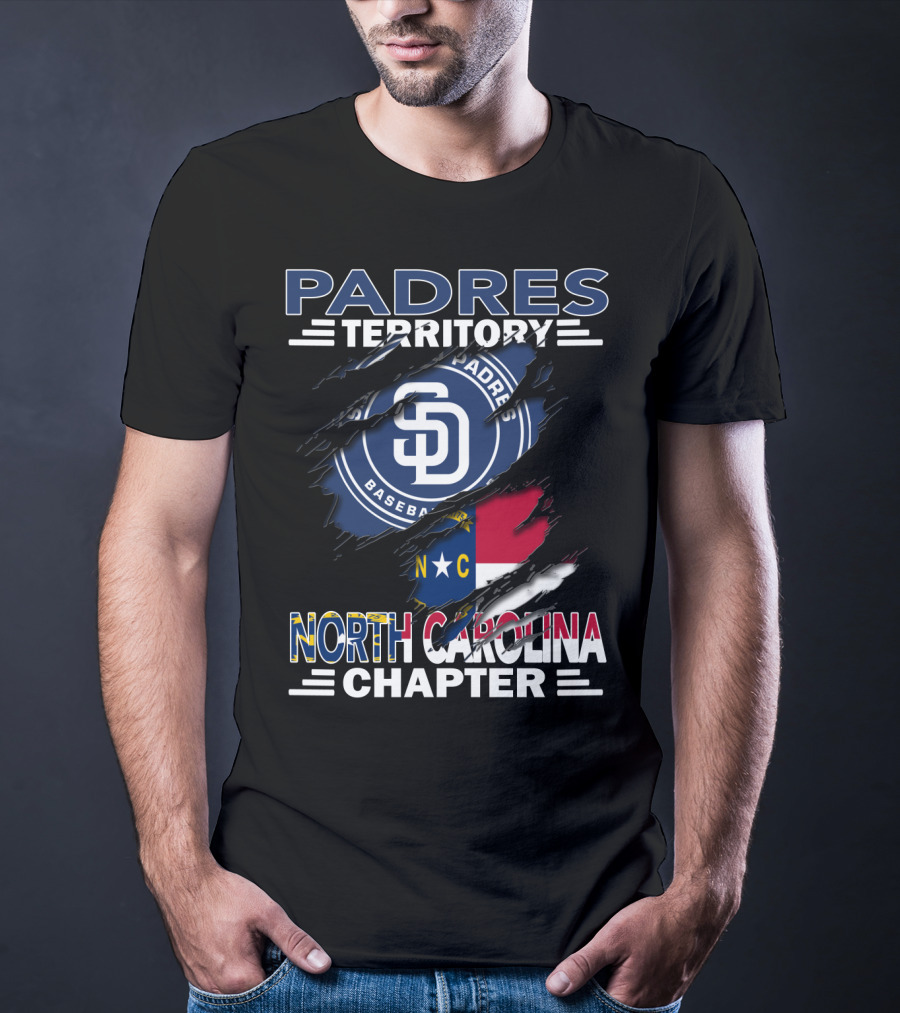 Padres Territory Baseball Sd North Carolina Chapter T-Shirt