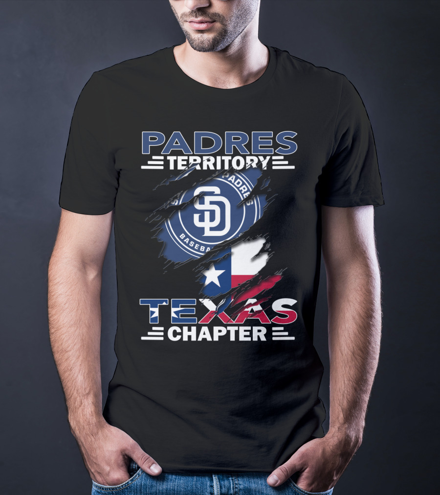 San Diego Padres Territory Texas Chapter Baseball Flag T-Shirt
