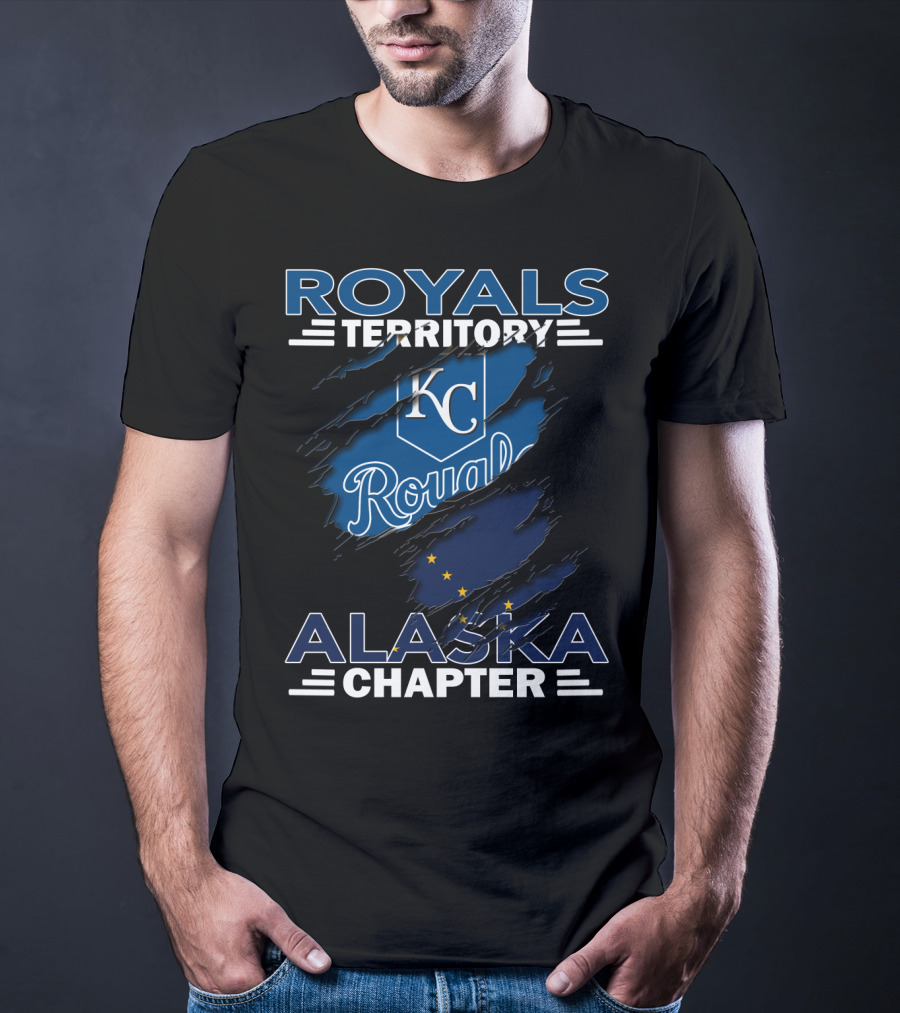 Royals Territory Alaska Chapter KC Royals Logo With Alaska Flag Elements T-Shirt