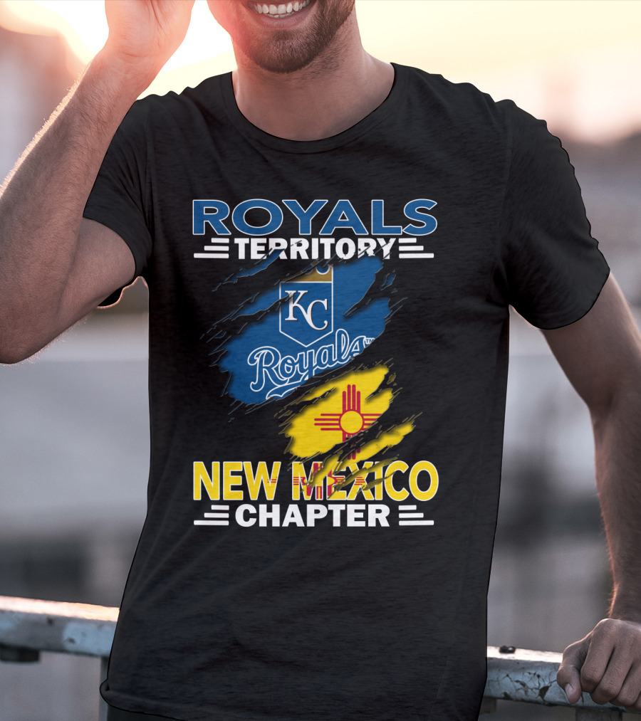 Royals Territory New Mexico Chapter Kansas City Royals Logo Zia Sun T-Shirt