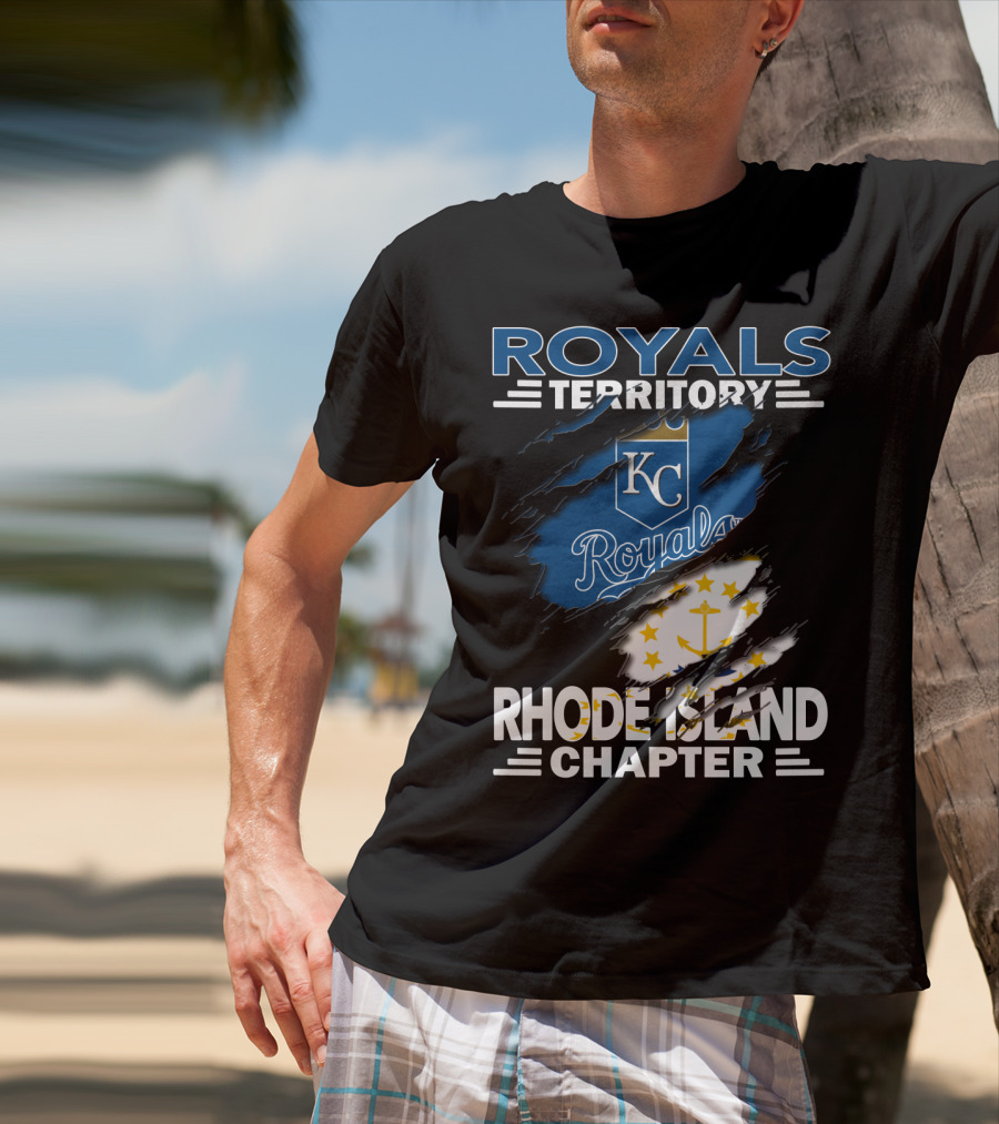 Royals Territory KC Rhode Island Chapter Anchor Stars T-Shirt
