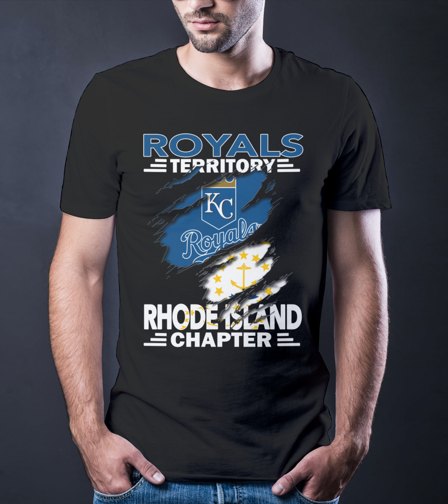 Royals Territory KC Rhode Island Chapter Anchor Stars T-Shirt