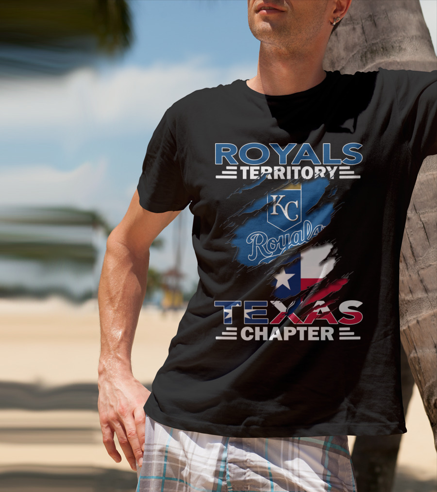 Royals Territory Texas Chapter KC Royals Texas Flag T-Shirt