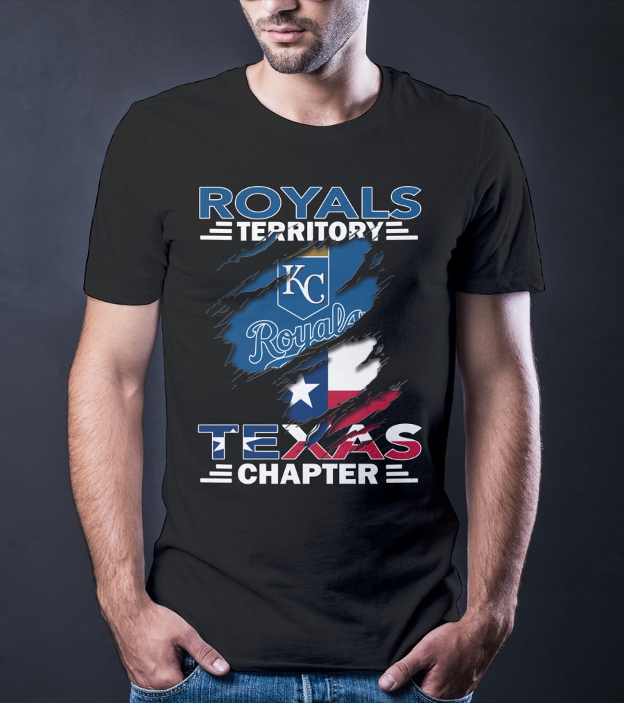 Royals Territory Texas Chapter KC Royals Texas Flag T-Shirt