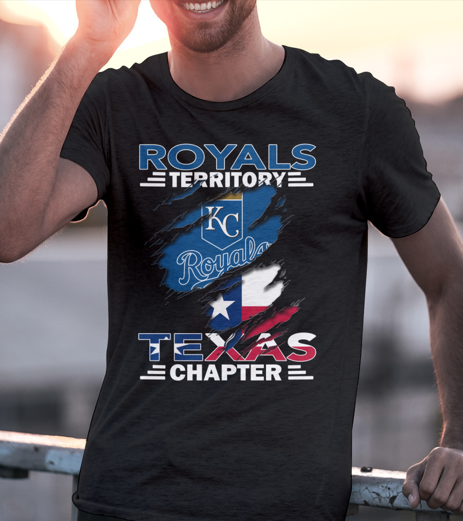 Royals Territory Texas Chapter KC Royals Texas Flag T-Shirt
