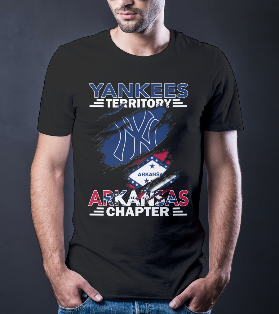 Yankees Territory Arkansas Chapter Logo And State Flag T-Shirt